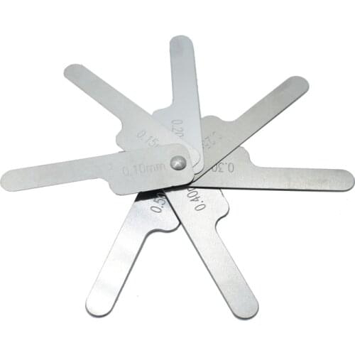 0.1-0.5mm 7pcs Dental Orthodontic Interproximal Enamel Reduction Gauge Ruler