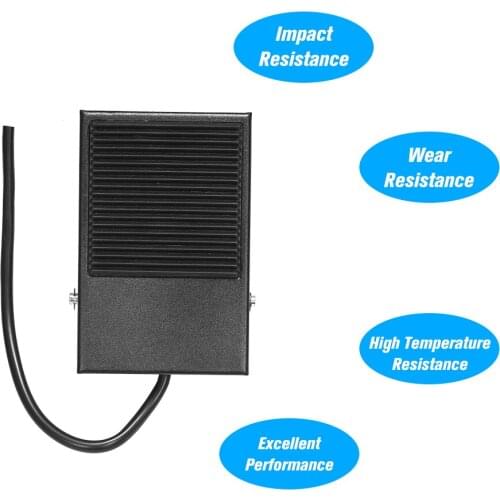 Heavy Duty Metal Skidproof Foot Pedal Switch Treadle Foot Switch Momentary Control 3 Wire NO/NC Auto Reset Switch