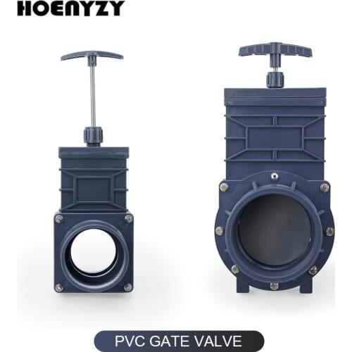 UPVC Knife Gate Valve DN32/DN40/DN50/DN65/DN80/DN100 Plastic Water Sewage Drain Valve