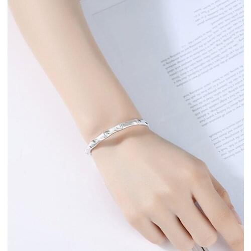 Vintage Bamboo Bangles&Bracelet Terndy Smooth Party Bracelet Jewelry For Women Size 55mm Adjustable