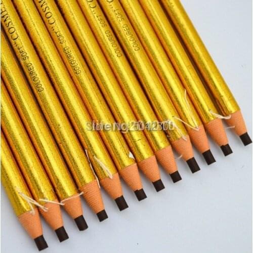12PCS/lot Eyebrow Pencil Eye brow Makeup face care Tool Black brown gray coffee 4 colors available Free Shipping