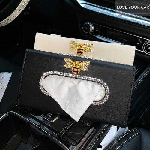 Car tissue box cute car creative sun visor hanging pumping box sunroof chair back paper towel pumping ceiling for car