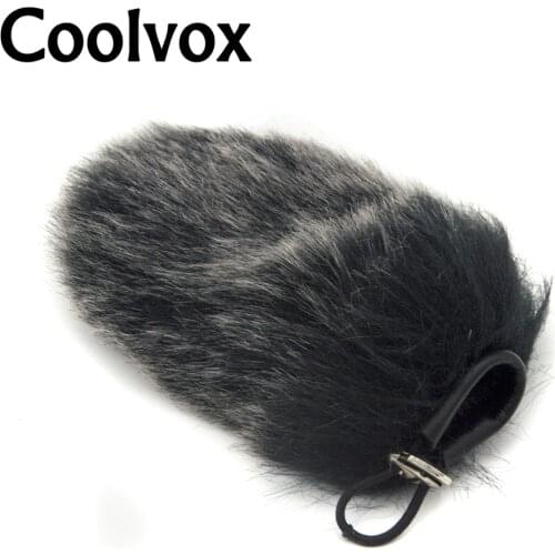 Coolvox Artificial Fur Wind Shield Microphone Windshield Windscreen Muff for Takstar Recorder Sony Camera Rode Microphone 6.5cm