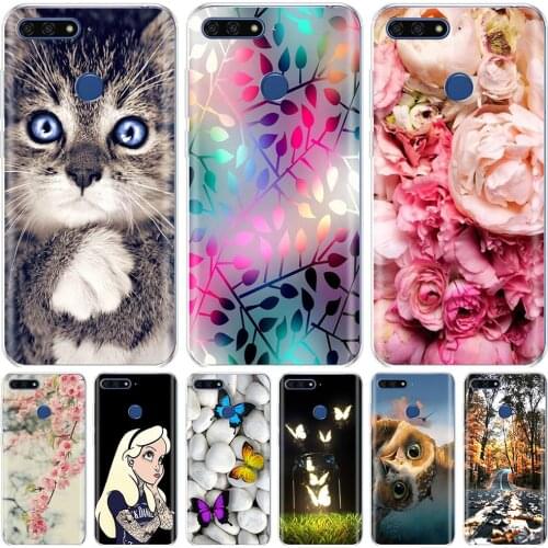 For Huawei Honor 7C 5.7 Inch Case Cover Soft Silicon TPU Cute Cover Back Protective Phone Case For Huawei honor 7c Aum-L41 funny