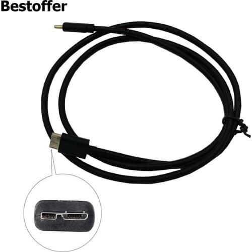 50cm Type C to Micro USB 3.0 Data Cable For LACIE D2 2 THUNDERBOLT HARD DRIVE HDD