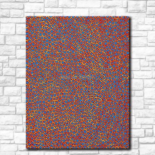 Handmade Oil Painting Wall painting YAYOI KUSAMA The Thames in the Morning Home Decor Wall Art Picture For Living Room painting