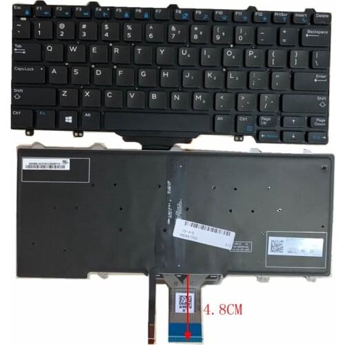 Gzeele US laptop keyboard For DELL Latitude 5290 E5250 5270 Backlit