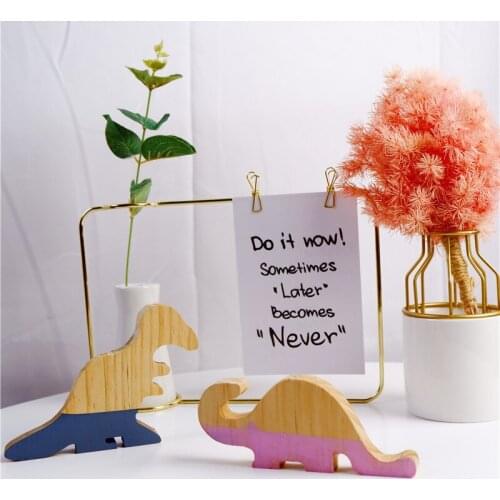 Cute Wooden Dinosaur Scandinavian Decor For Baby Room Decoration Christmas Kids Room Pose Decorative Home Decor Child Best Toy