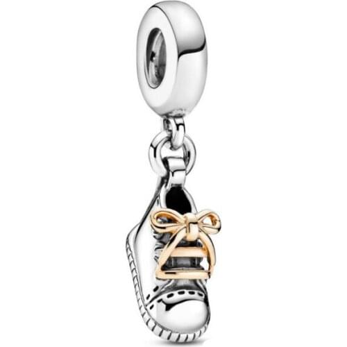 2020 Autumn New 925 Sterling Silver High-top Shoe Dangle Charms Fit Original Pan Bracelets Women DIY Gift Pendant