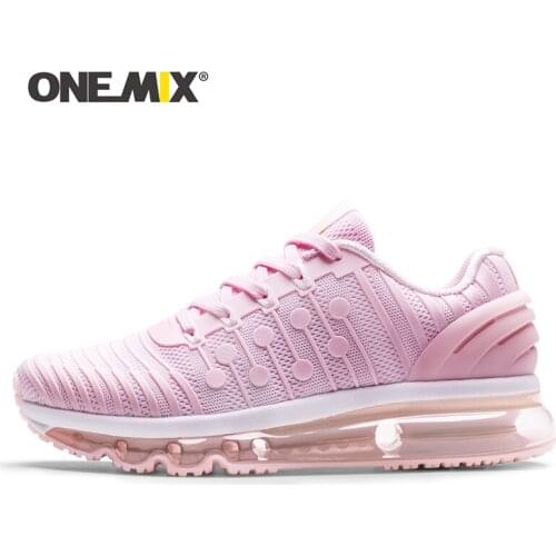 ONEMIX Sneakers for Woman Breathable Mesh Running Shoes Outdoor White Tenis Feminino Female Plus Size Walking Flat Footwear