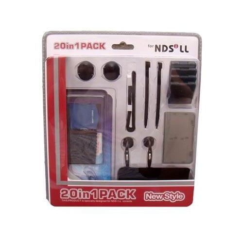OSTENT 20 in 1 Protective Pack Game Starter Kit for Nintendo NDSi XL/LL