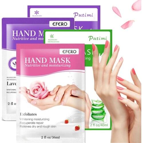 Putimi Whitening Hand Mask Essence Moisturizing Nourishing Hydrating Dead Skin Remove Hand Care Spa Gloves Masks Repair Gloves