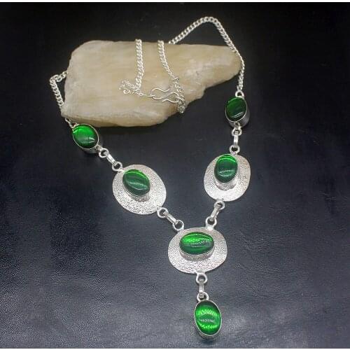 Gemstonefactory Jewelry Big Promotion 925 Silver Hot Amazing Mystical Topaz Women Ladies Gifts Chain Necklace 48cm 202101561