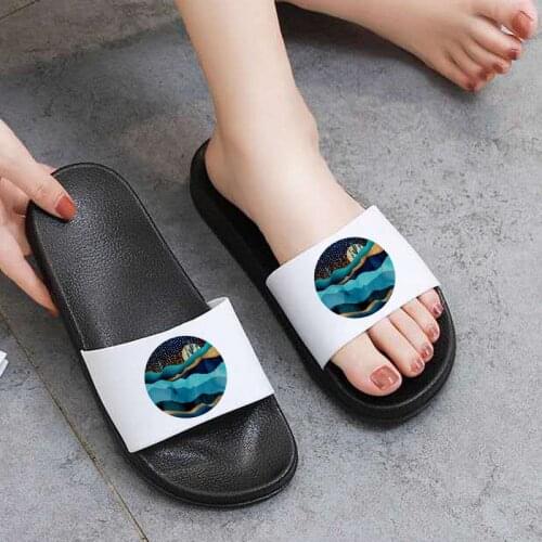 Summer Women Slippers Beautiful starry sky Non-slip Slipper Bathroom Flip Flops Beach Sandals Home Indoor slipper plus size 41