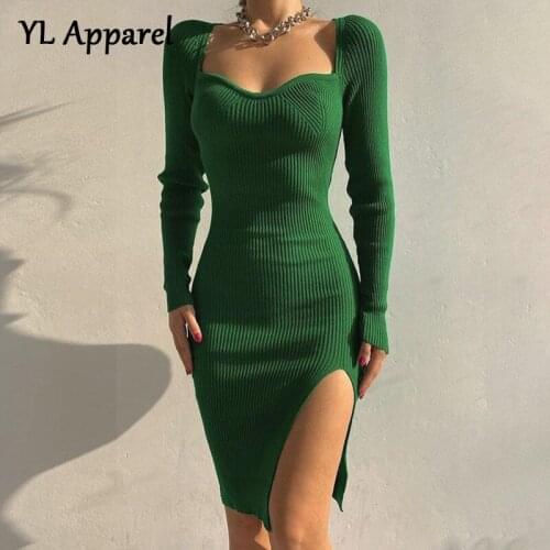 Модные трикотажные платья TiLeewon China At AliExpress