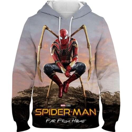 Marvel Spiderman 3D Print Hoodies Men Women Children Spider-Man Fashion Sweatshirts Boy Girl Kids Cool Pullover Streetwear Tops