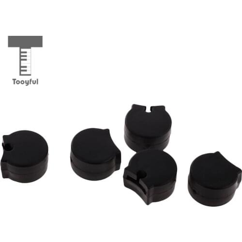 Tooyful Set of 5 Pieces Black Rubber Clarinet Thumb Rest Cushion Protector Comfortable