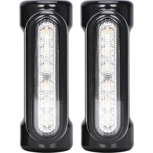 1 pair Motorcycle Highway Bar Switchback Driving light/Turn Signal Light White Amber LED For Harley Touring Road King Glide