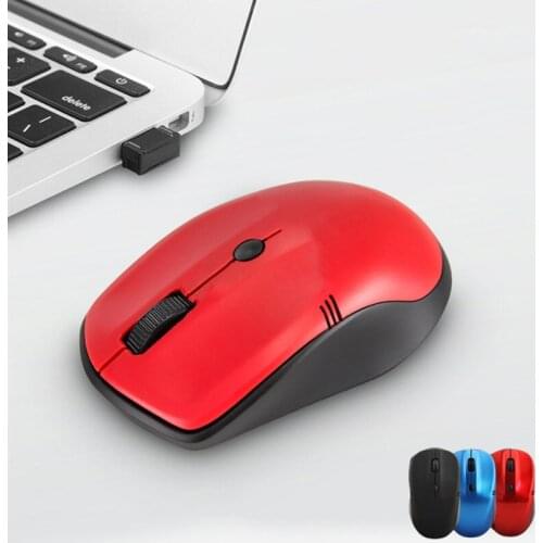 2.4G Wireless Optical Mouse Ergonomic USB Computer 4 Colors Mause Mini Portable 1600 DPI Office Mice For Laptop Mac PC Gamer
