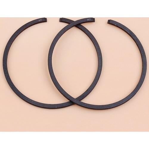 2Pcs/lot 44mm Piston Rings Fit Husqvarna 49 42 51 55 246 345 350 340 346 351 353 Jonsered 2150 CS2150 Chainsaw Parts 503289010