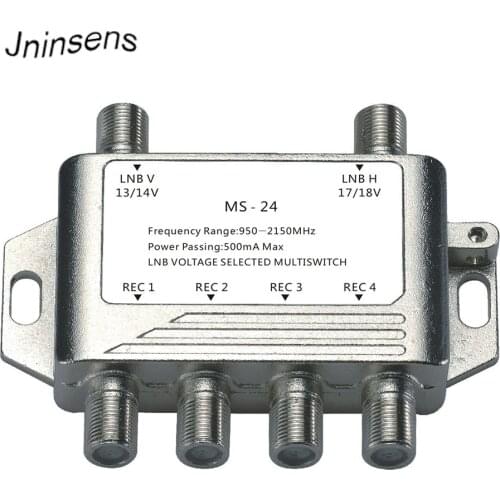 2 in 4 DiSEqC Switch 4x1 DiSEqC Switch Satellite Antenna flat LNB Switch for TV Receiver