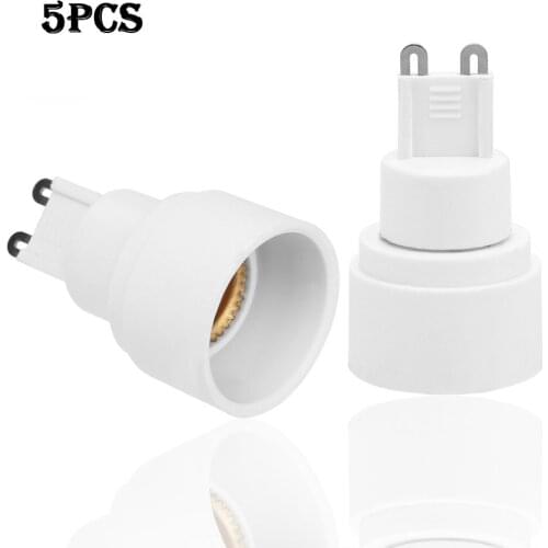 5pcs/pack G9 to E14 Adapter Lamp Base Lamp Holder Bulb Socket Converter 60W Lamp Base For Light Bulb LED Bulb Lamp Holder
