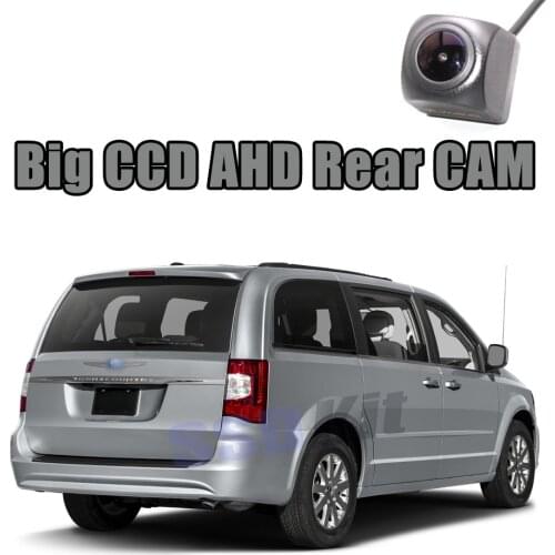 Car Big CCD Rear Camera For Chrysler Minivans Grand Voyager Town Country RT 2008~2017 Reversing Super Night View AHD 720 1080