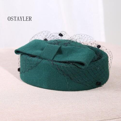 Spring Winter Artist Beret Cap Women Red Black Camel Fashion Plain Fedora Wool Beret Hat Girls Australian Wool Felt Painter Cap