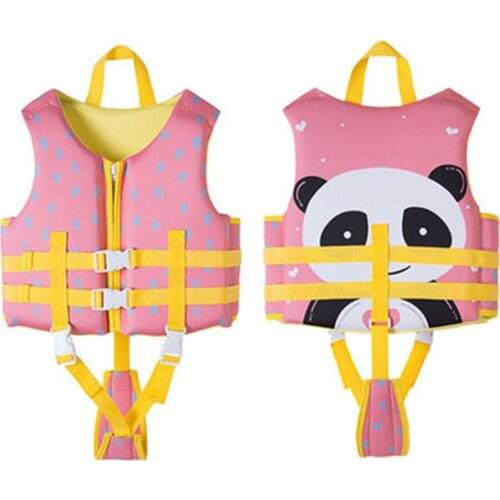 Childrens neoprene life jacket boys and girls cartoon water sports life jackets large buoyancy safety life jackets