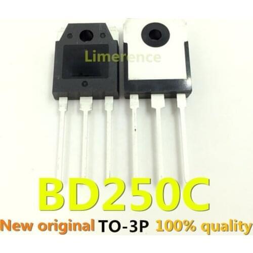 5pcs BD250 BD250C PNP TO-3P 100V 25A integrated circuit