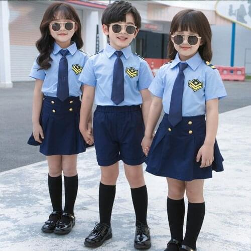 K20 Summer Camp Boy Girl Scout Clothes 2020 New Primary School Uniforms For Childrens Class Uniform British Style Clothing