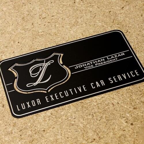 Quality personalized wire drawing embossing cutout stainless steel business metal card