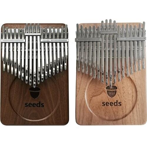 Seeds 34 Keys Kalimba 20 key Pisces Xylophone Black walnut Acacia Musical instrument Keyboard Double-layer Thumb piano Beginner