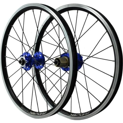 MTB Wheelset 20 Inch Disc Brake BMX Wheel 406 451 Folding Bike Wheels Rim V Brake 24H Sealed Bearing Hubs QR F9X100mm R9X135mm