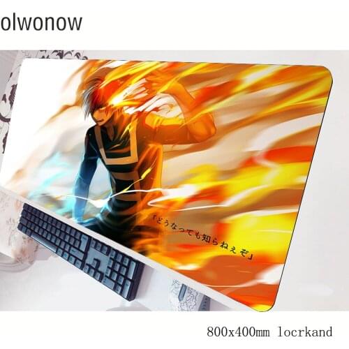My hero academia mouse pad gamer 80x40cm gaming mousepad present notbook desk mat Customized padmouse games gamer mats gamepad