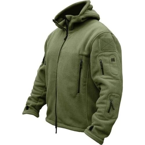 Hooded Coat Militar Softshell Hiking Outdoor Army Jackets Men Us Military Winter Thermal Fleece Tactical Jacket Outdoors Sports