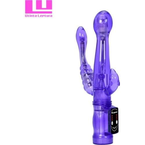 Utinta Leptura Multi-speed 3 Point Stimulation Vibrator,G-spot Clit Anal Massager,Adult Sex Toys for Women,Sex Products