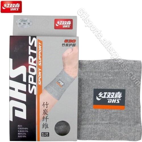 DHS Carbon Fiber Table Tennis Wristband Wrist Protector for Ping Pong Badminton Unisex Sport Sweatband Brace Cloth Sweat Band