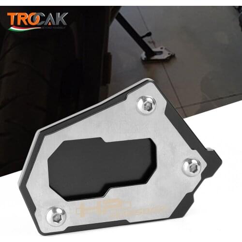 NEW LOGO R1250GSHP Motorcycle Kickstand Side Stand Vergroter Plaat Extension Pad For BMW R1250GS Rallye HP R1250 GS 2018-2019