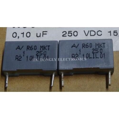 30PCS R60 MKT .1 .22 .47J 250V 0.1UF 0.22UF 0.47UF 100NF 220NF 470NF U1 U22 U47 104 224 474 P=15MM FILM CAPACITOR