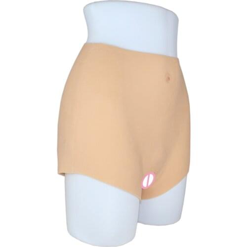 RAOPIN Sissy Crossdresser Silicone Realistic Vagina Panties Hip Buttock Lift Underwear With Penetrable Vagina Pussy Tits Draag s