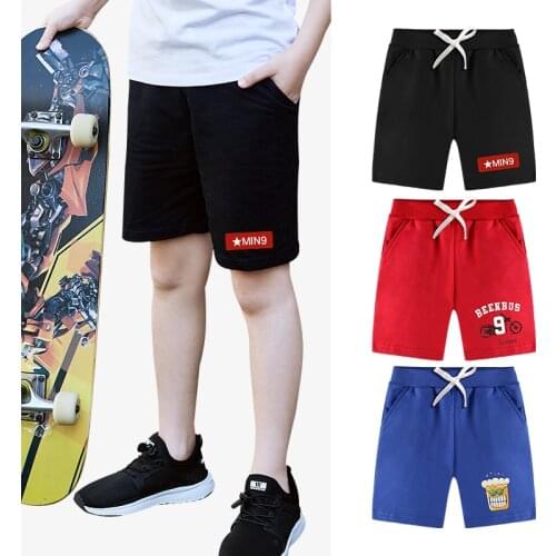 Boys Shorts Shorts Comfort Soft Casual Sports Shorts 100% Cotton Casual Walking Shorts With Side Pockets For Summer