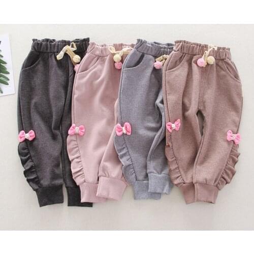 IENENS 0-3Y Toddler Infant Girls Long Pants Trousers Clothes Kids Baby Girl Casual Bottoms Spring Autumn Child Cotton Hare Pant