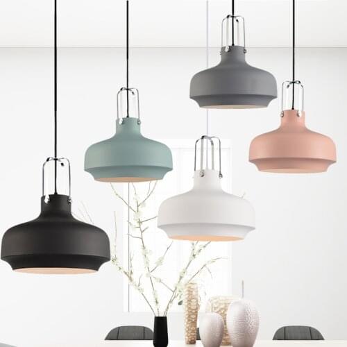 Nordic Pendant Lights Post Modern Minimalist Restaurant Pendant Lamp Kitchen Lights American Industrial Single Head Hanging Lamp