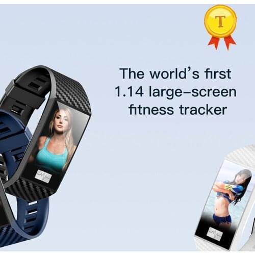 IP68 Waterproof swimming ecg ppg man Smart Band Heart Rate Measurement 1.14 Inch IPS Large Screen Smart Watch for Android IOS