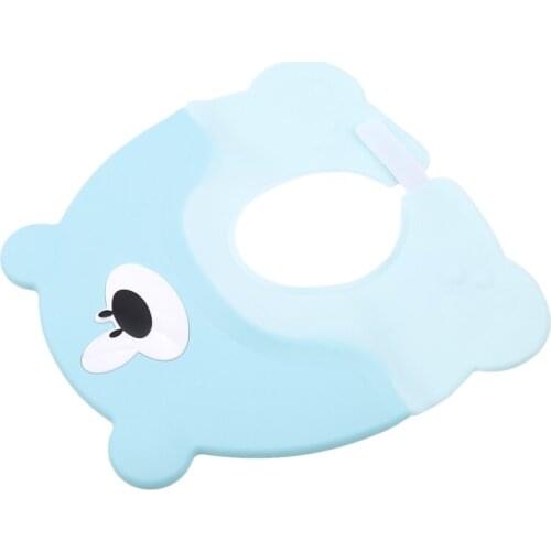 Adjustable Bear Hair Wash Bath Hats Waterproof Ear Protection Eye Shampoo Cap Newborn Soft Silicone Shower Cap Kids Child