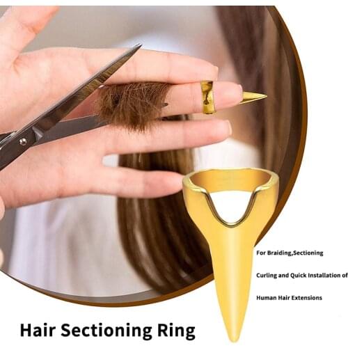 20Pcs Hair Parting Tool Hair Sectioning Ring For Braiding,Sectioning, Curling And Quick Installation Of Human Hair Extensions