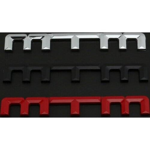 3D Metal MTM Car Trunk Emblems Badge Decal Sticker Car Accessories