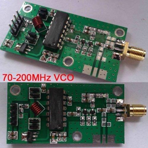 70-200MHz VCO RF Signal Source Voltage Controlled Oscillator Signal Generator Broadband VCO 10dBm for power amplifier debugging