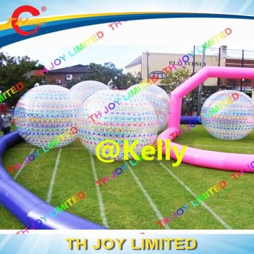 Rental inflatable zorb ball track combo / zorb balls for racing compitition / inflatable body zorb ball waterproof zorb ball